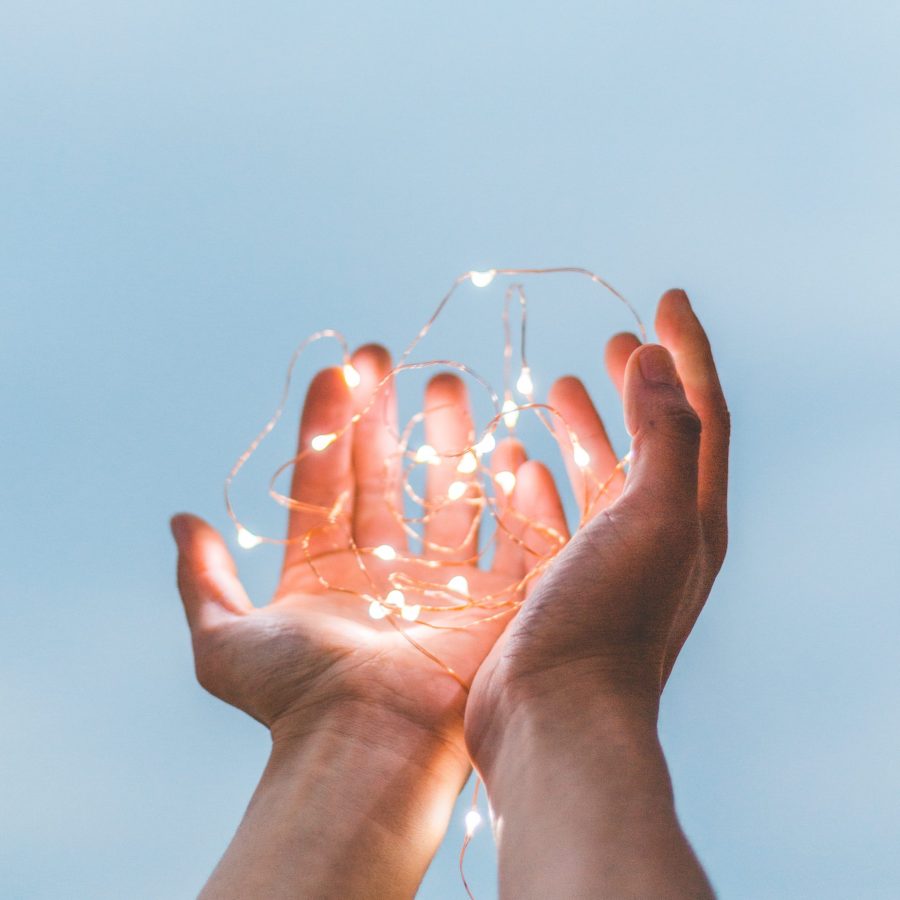 lights in hands
